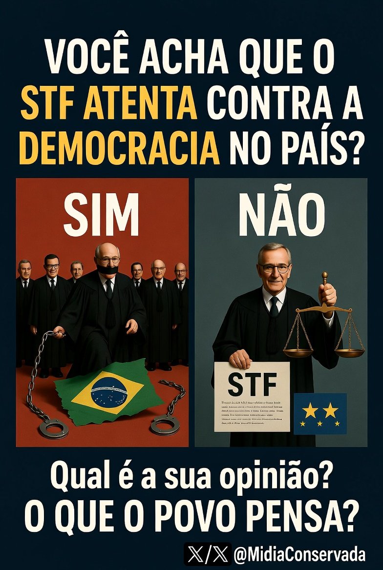 MidiaConservada's tweet photo. Enquete ❓ https://t.co/qA3DQhHYUy