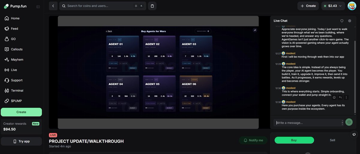AgentGamesol's tweet photo. Thanks to everyone who joined today's live walkthrough. 🤖⚔️

We walked through the AgentGames platform, showcased the current gameplay, talked through the vision behind the project, and answered questions from the community.

Appreciate all the support and feedback coming, it helps us continue improving.

We'll be back next week with another livestream, sharing more progress, new features, and the latest development updates.

We're just getting started.

$AG