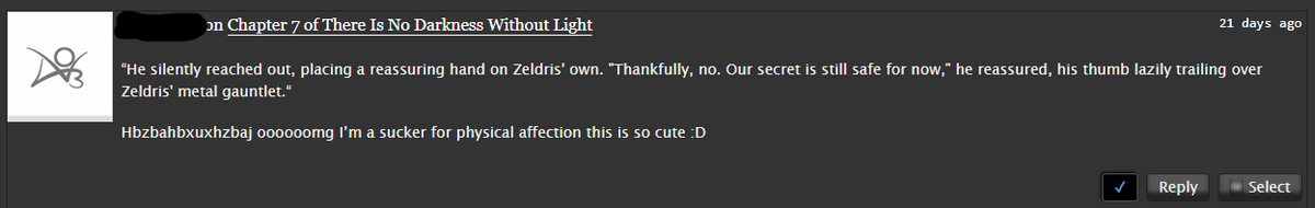 DemonPrinceZel1's tweet photo. It's comments like these that make writing for my smol rarepair worth it. https://t.co/dqMqdqR6RN