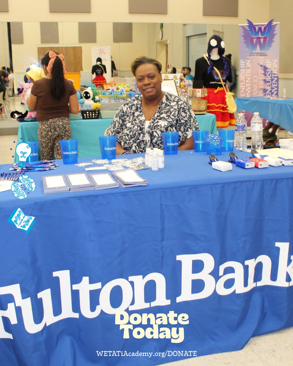 Wetati's tweet photo. Thank you @FultonBank  for going above and beyond your donations and fully investing in the WETATi Academy ecosystem, the #FultonFORWARD way!💜💙💛💙🤍

If you too would like to ensure more kids experience the power of WETATi Academy click the link below👇
https://t.co/RMlulDFHAY https://t.co/HpD7hQqYfG