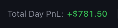 lt_trader's tweet photo. yesterday I got a 5 pack tradeify select bundle. copy trading with my MFFU rapid account. 782$ across all accounts today. took 1 W & 1 L on the accounts. 

mentally I'm in a really good place right now, reading my book really helps with that. 

at one point trading becomes a full mental game. overcoming struggles becomes the priority.