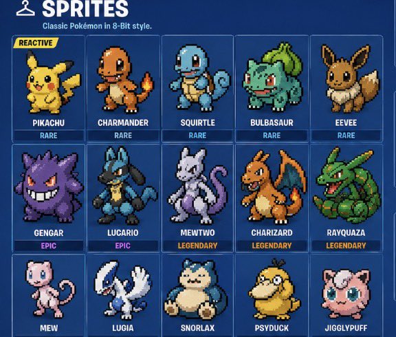 goodusername125's tweet photo. @Fortnite  
 Please do this!!!  you should really consider this. The sprite system was amazing and brought back a lot of old and new players now imagine the sprite system but replace the sprites with @Pokemon. It would bring even more players back, who doesn’t like Pokémon. https://t.co/BfpcEymd1L
