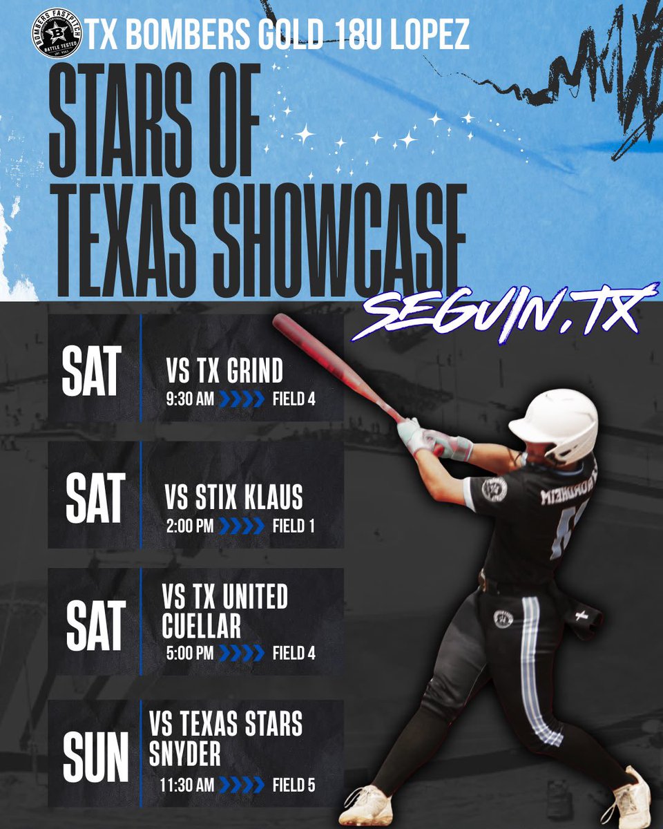 Catherine2029SB's tweet photo. Last tournament! Seguin, Tx at Huber Ranch! Can’t wait to play!! #ClassOf2029 @CTXAthletics @SUPiratesSB @SEUSoftball 
@Schreiner_SB 
@ https://t.co/C55bHbSauS