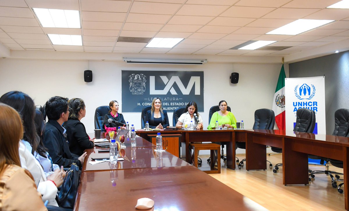 HCongresoAgs's tweet photo. En el Congreso de Aguascalientes sostuvimos una reunión con la ACNUR La Agencia de la ONU de las Personas Refugiadas, para revisar la ley en la materia y favorecer la protección de sus derechos y sus familias.

Aquí la información completa 👇🏻
https://t.co/vxMDi9Ibic https://t.co/clCaDIqANU