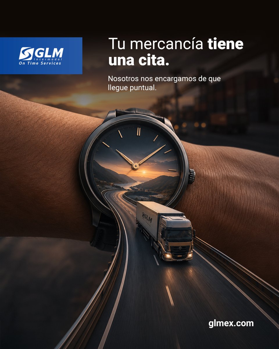 GlmLogistica's tweet photo. Hay algo que nunca se detiene en logística el tiempo Cada minuto cuenta cuando una mercancía debe cruzar una frontera, llegar a una línea de producción o cumplir con una entrega comprometida, llegar a tiempo no debería ser cuestión de suerte en GLM hacemos que cada minuto cuente https://t.co/GFfTspNNPt