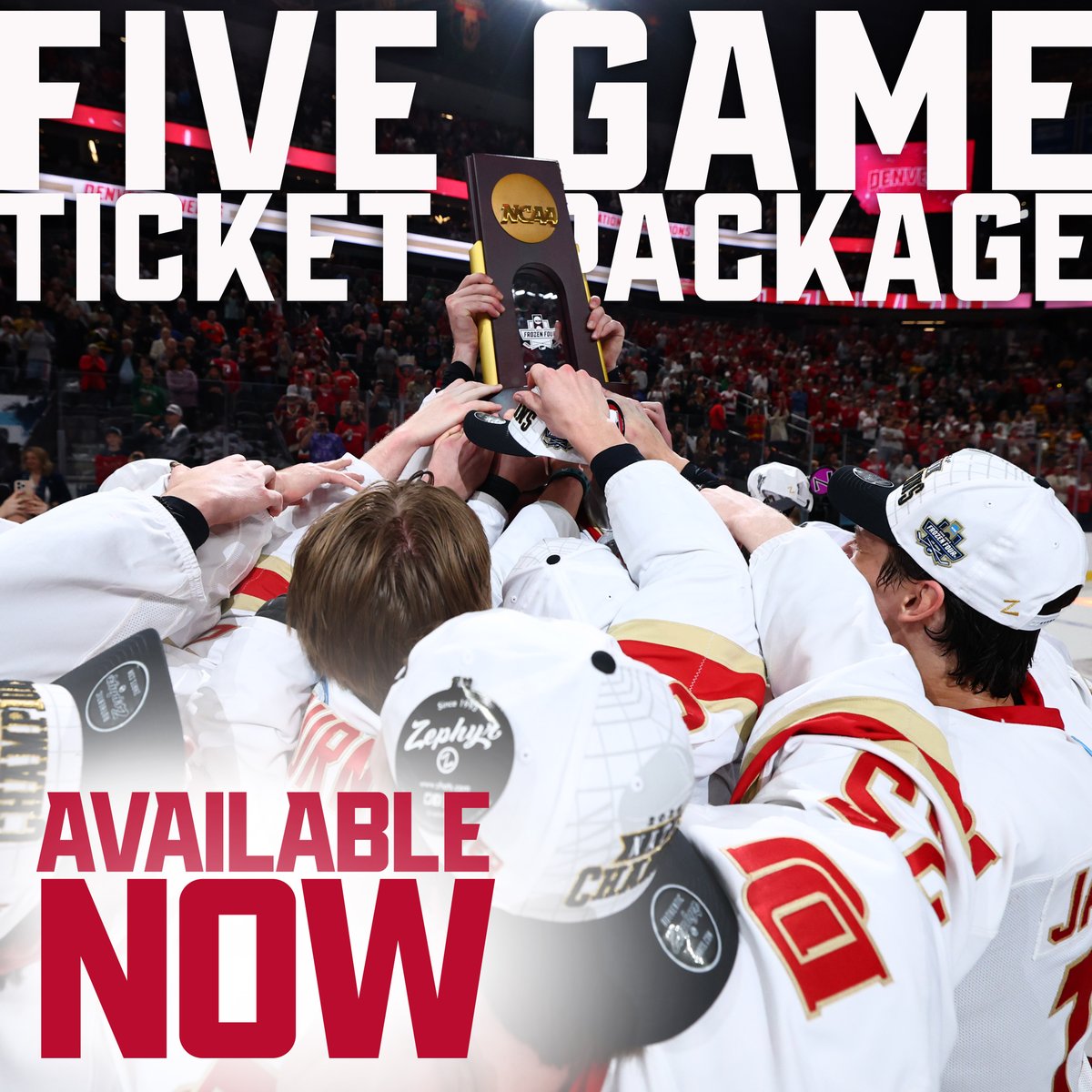 DU_Hockey's tweet photo. Be there to watch the Pioneers defend their national title with a 5-Game Mini Plan.

Learn More &amp; Buy Now: https://t.co/Zda4ZhYulx

#GoPios https://t.co/irnjQN4WZr