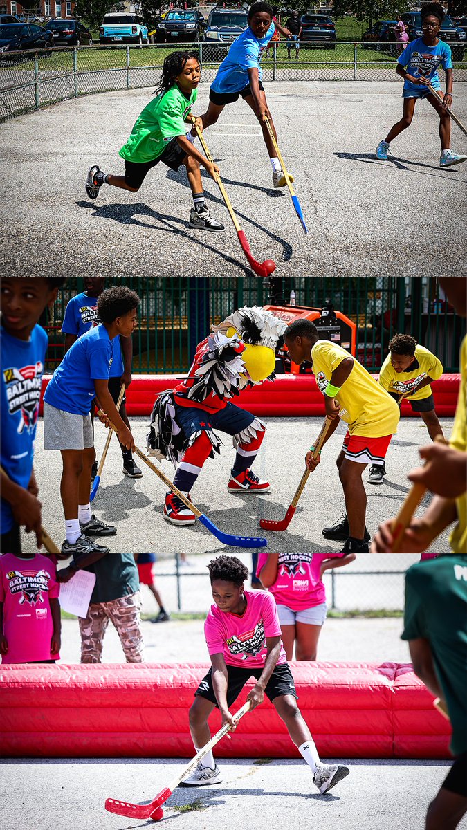 Capitals's tweet photo. What a day at Madison Square Recreation Center for @CapsYouthHockey and @RecNParks!

After an action-packed 12-team competition, Greenmount Recreation Center has been crowned a first-time champion at the 14th annual Baltimore Street Hockey Tournament.

#ALLCAPS | @BWI_Airport https://t.co/WZuwORXy5F