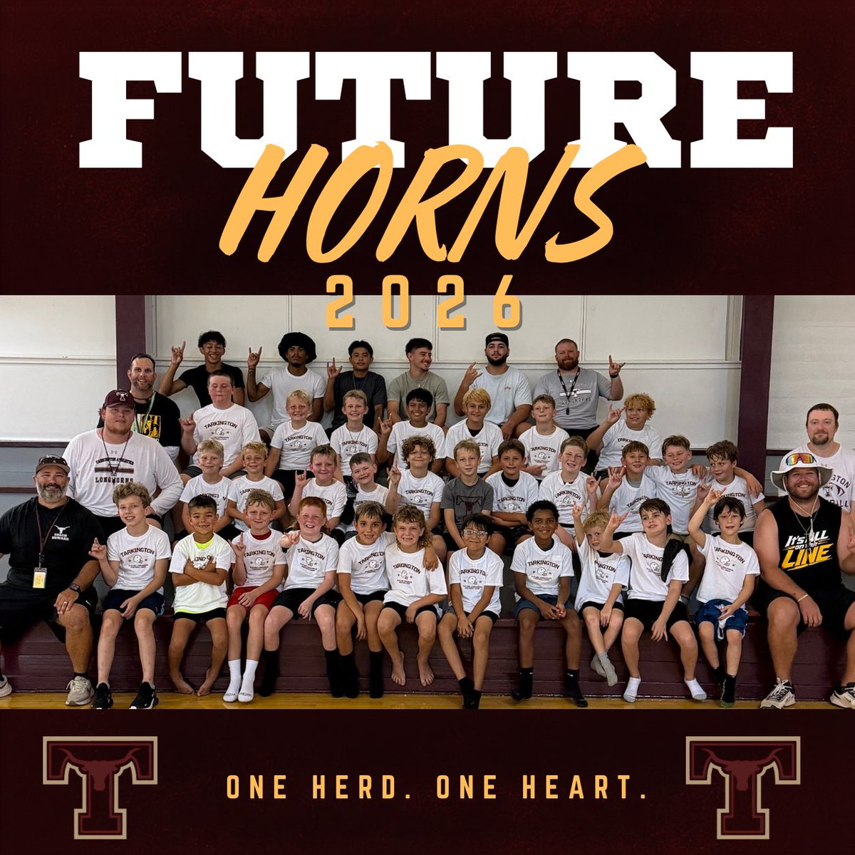 CoachJakeHoward's tweet photo. What an incredible three days at Future Horns Camp!

Thank you to all of our @TarkAthDept coaches and high school athletes for investing your time and energy into the next generation, and a huge thank you to all of the parents for trusting us and bringing your kids each day.

Congratulations to our Outstanding Campers for their effort, attitude, and leadership throughout the week. We’re proud of every young athlete who came ready to learn and compete.

The future is bright on the Prairie.

#OneHerdOneHeart #FutureHorns #TarkingtonISD

#tarkingtonisd #tarkingtonathletics #1H1H #FN5GL #entry