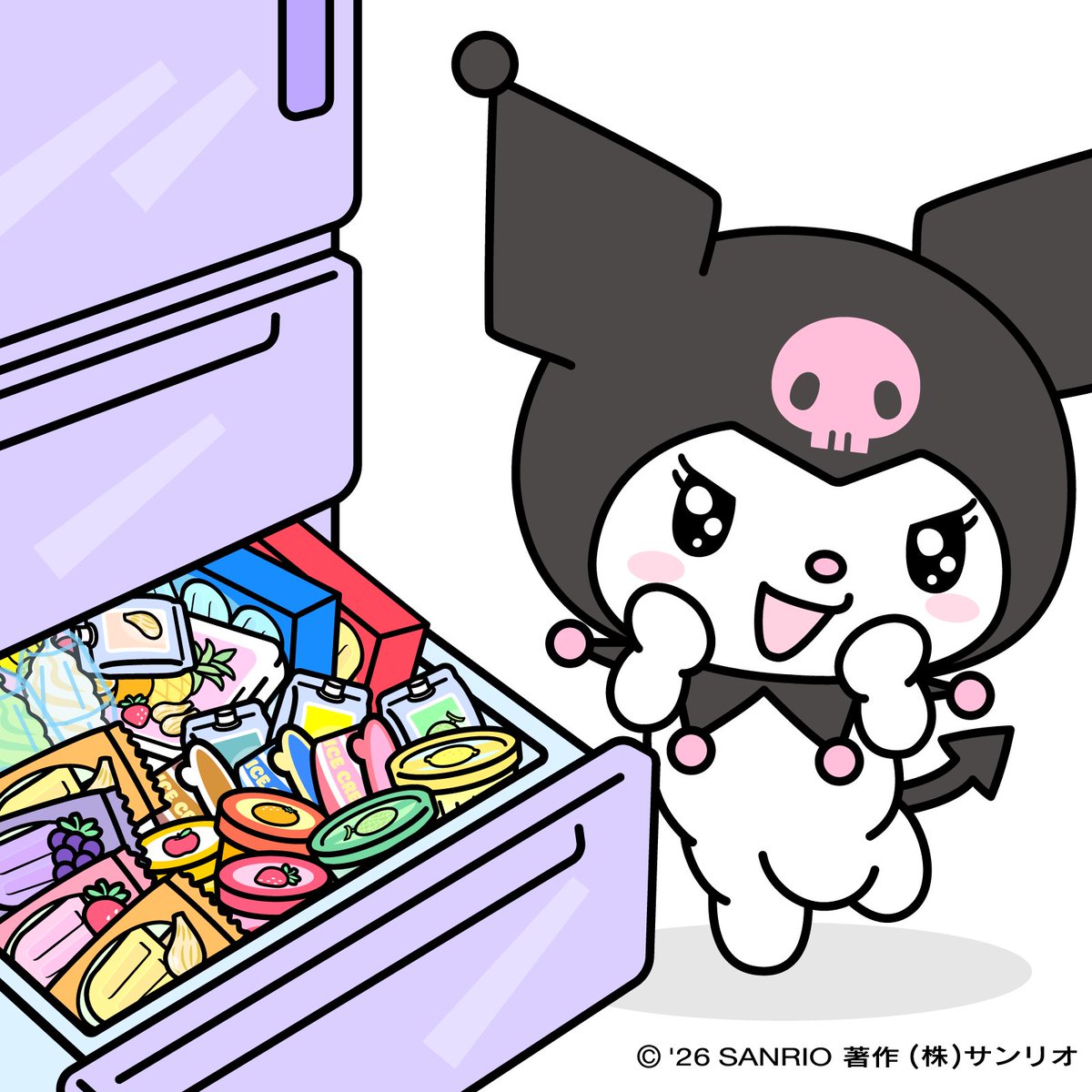 kuromi_project's tweet photo. じゃーん！アタイのアイスコレクション☆​
アンタはどれが食べたいんだい？ https://t.co/pcpZSNuOH4