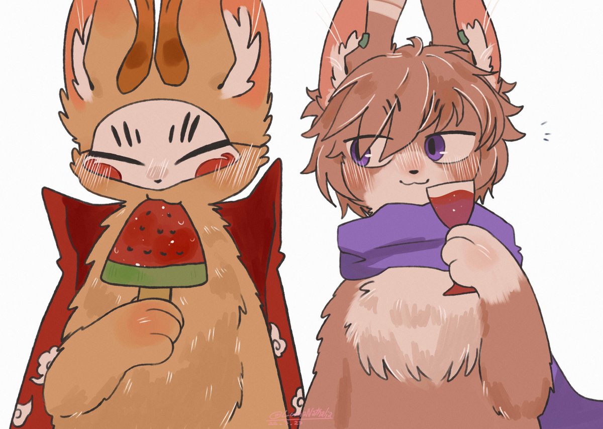 LunnaNathalia's tweet photo. #有兽焉 #有獣焉 #靴下猫腰子 #YSY #youshouyan #therebebeasts #fabulousbeasts #イラスト
I finished! watermelon juice and watermelon popsicle!🍉💞 https://t.co/AmFCbThOcZ