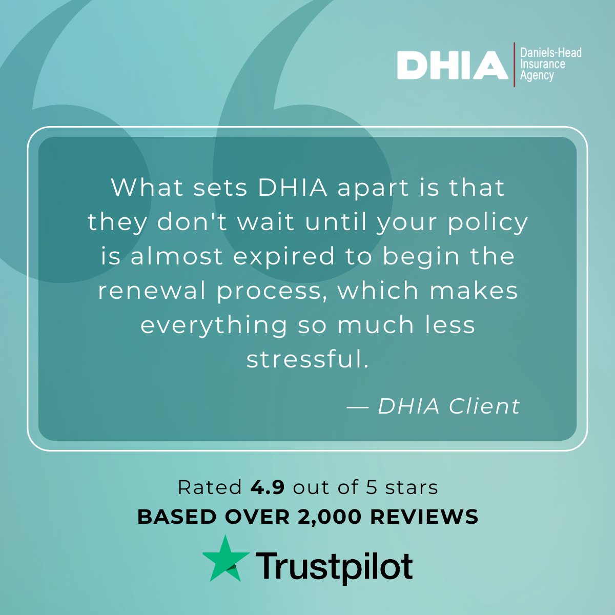 daniels_head's tweet photo. Great service starts before your renewal is due. At DHIA, we begin the renewal process early, helping attorneys avoid last-minute surprises and unnecessary stress. Rated 4.9/5 on Trustpilot with 2,000+ reviews. 

#DHIA #LegalInsurance #Attorneys #Trustpilot https://t.co/es0KPaajsy