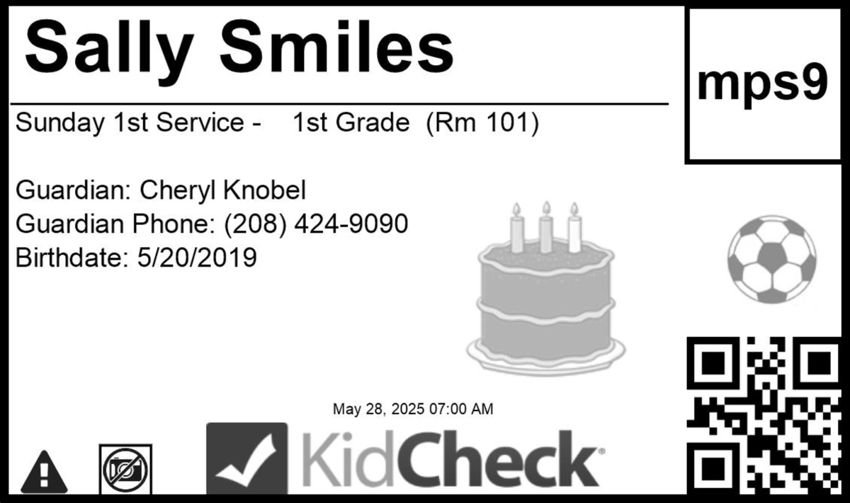 KidCheck's tweet photo. Photo Permission Icon from @KidCheck

The #KidCheck children’s labels and guardian receipts are a security feature. To further this effort, we are excited to introduce the photo permission icon on the child’s name badge. #kidmin #checkin #namebadge #safetyfirst https://t.co/kKdkScD1We