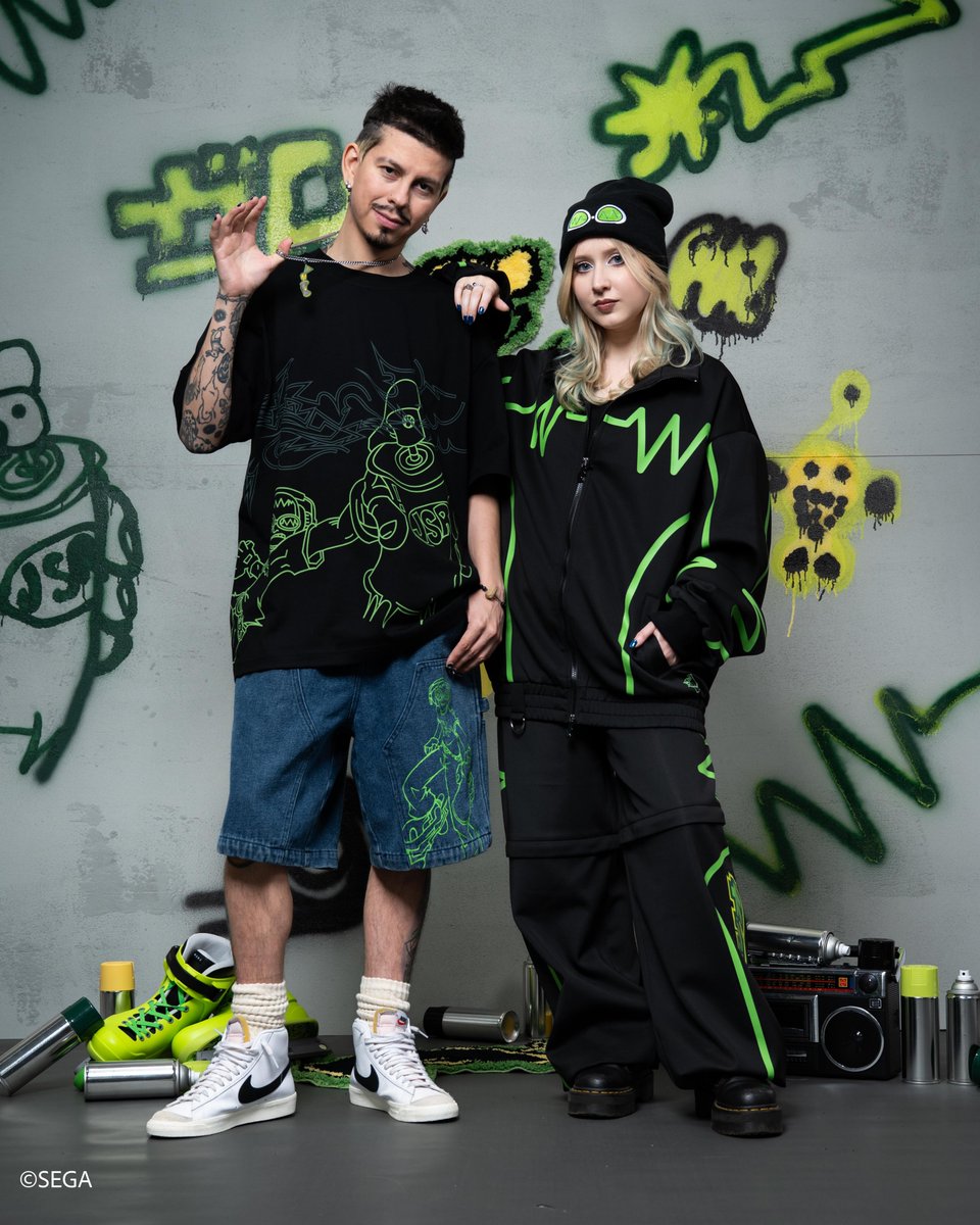 HandsSteady's tweet photo. Our Jet Set Radio Collection is AVAILABLE NOW!

It’s all DIY baby! From the heart.

Also doing graffiti is mad hard, shoutout to anyone who’s actually talented at it.

https://t.co/6PRXTXMCgM

Available Globally (Excluding Asia)!
©SEGA https://t.co/5R3SmmbfNB
