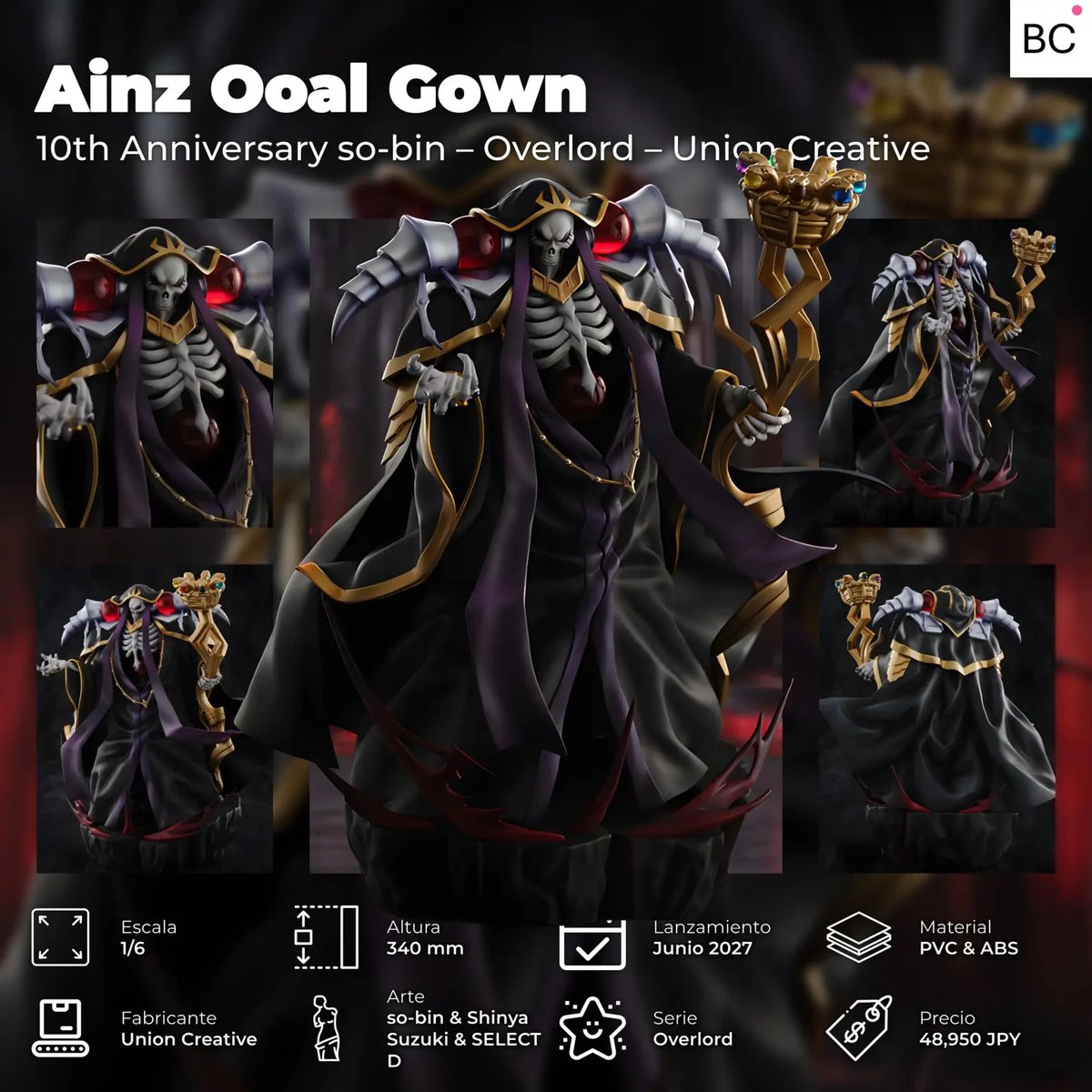 BunnyChasse's tweet photo. El Supremo Gobernante de Nazarick llega con una presencia imposible de ignorar 😳. #UnionCreative (@union_creative) recrea a #AinzOoalGown de #Overlord (@over_lord_anime) en una

https://t.co/Clo1kkgut0 https://t.co/UKLOG0VlIF