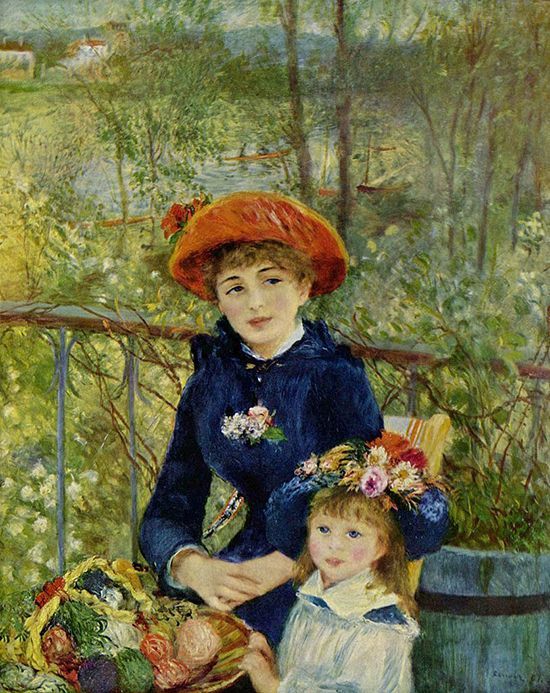 ピエール＝オーギュスト・ルノワール『2人の姉妹（テラスにて）』1881