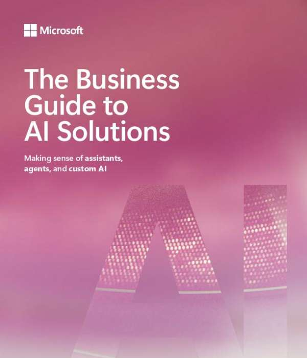 lcrieffe's tweet photo. There's no one-size-fits-all use for AI. 🤖 Download the eBook, "The Business Guide to AI Solutions," to see how to choose between assistants, agents, extensibility, or custom AI in this eBook. @Microsoft365 https://t.co/HhMACodQFC
