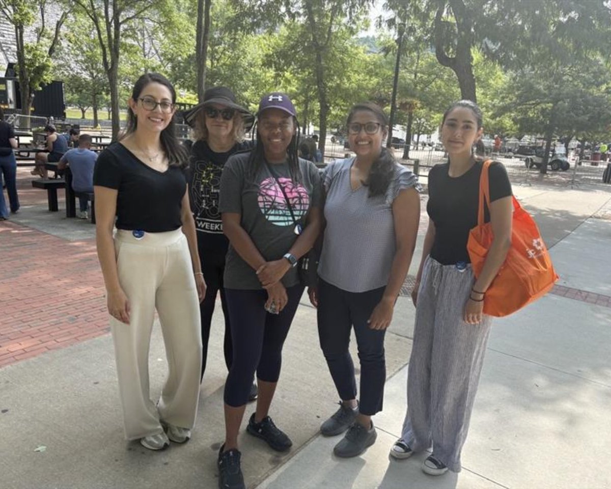 WPHospital's tweet photo. Dr. Yesha Rana and Diana Franco-Gallegos, NP, from White Plains Hospital Physician Associates' Cardiology team joined JCC Mid-Westchester's J-Walk at Kensico Dam to promote heart health and the benefits of staying active. Thanks to everyone who joined us! 

#WPHProud https://t.co/mx5hi5KrdA