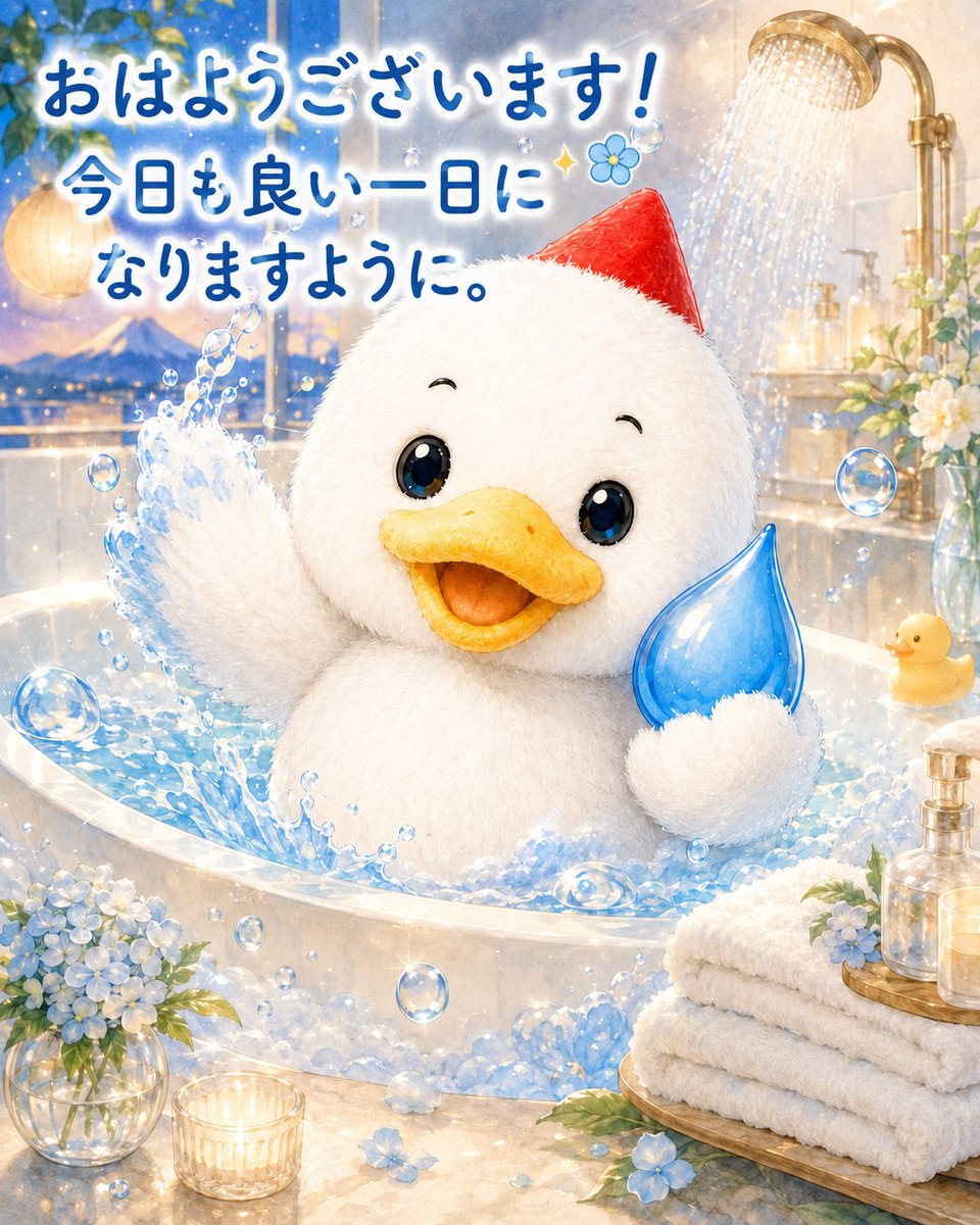 amaneomco's tweet photo. @LUNARIA2026 おはようございます♪オムダックも今日は早起きです。いいことあるといいだっく😆 https://t.co/8ePGVbMDNu