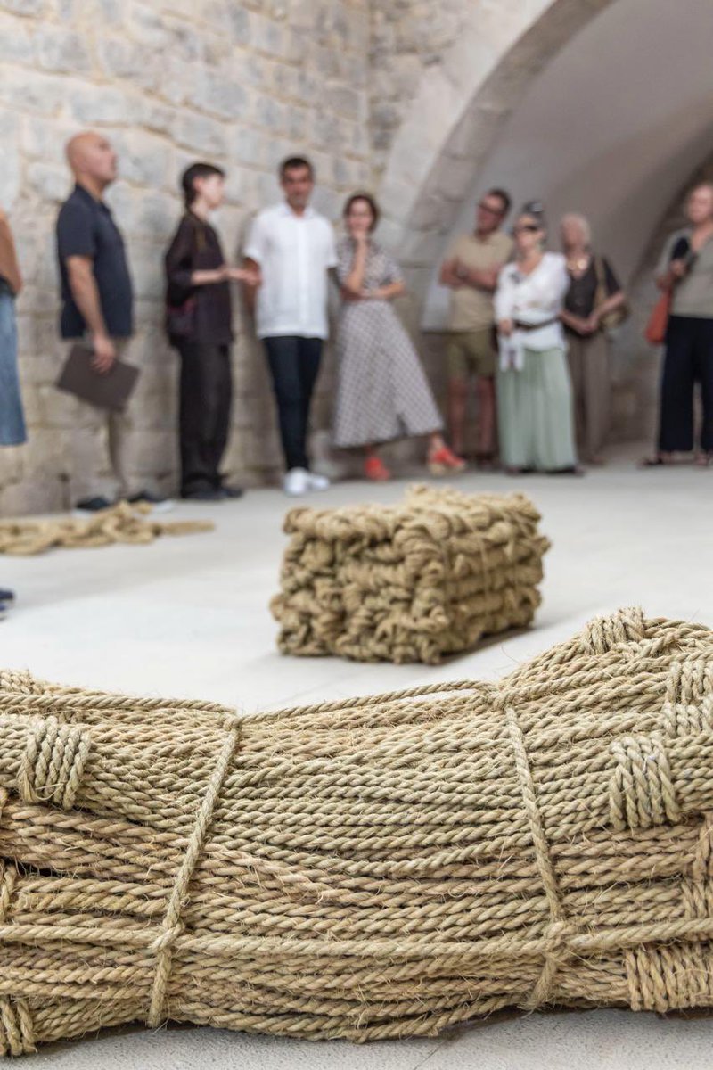QBorras's tweet photo. Inaugurem ‘Gran ritme’ de Paula García-Masedo a la Canònica de Vilabertran, una exposició que reafirma la força del diàleg entre patrimoni i creació contemporània, fruit de la col·laboració entre @patrimonigencat i @bolitgirona.
@cultura_cat https://t.co/L8ACqZGGug