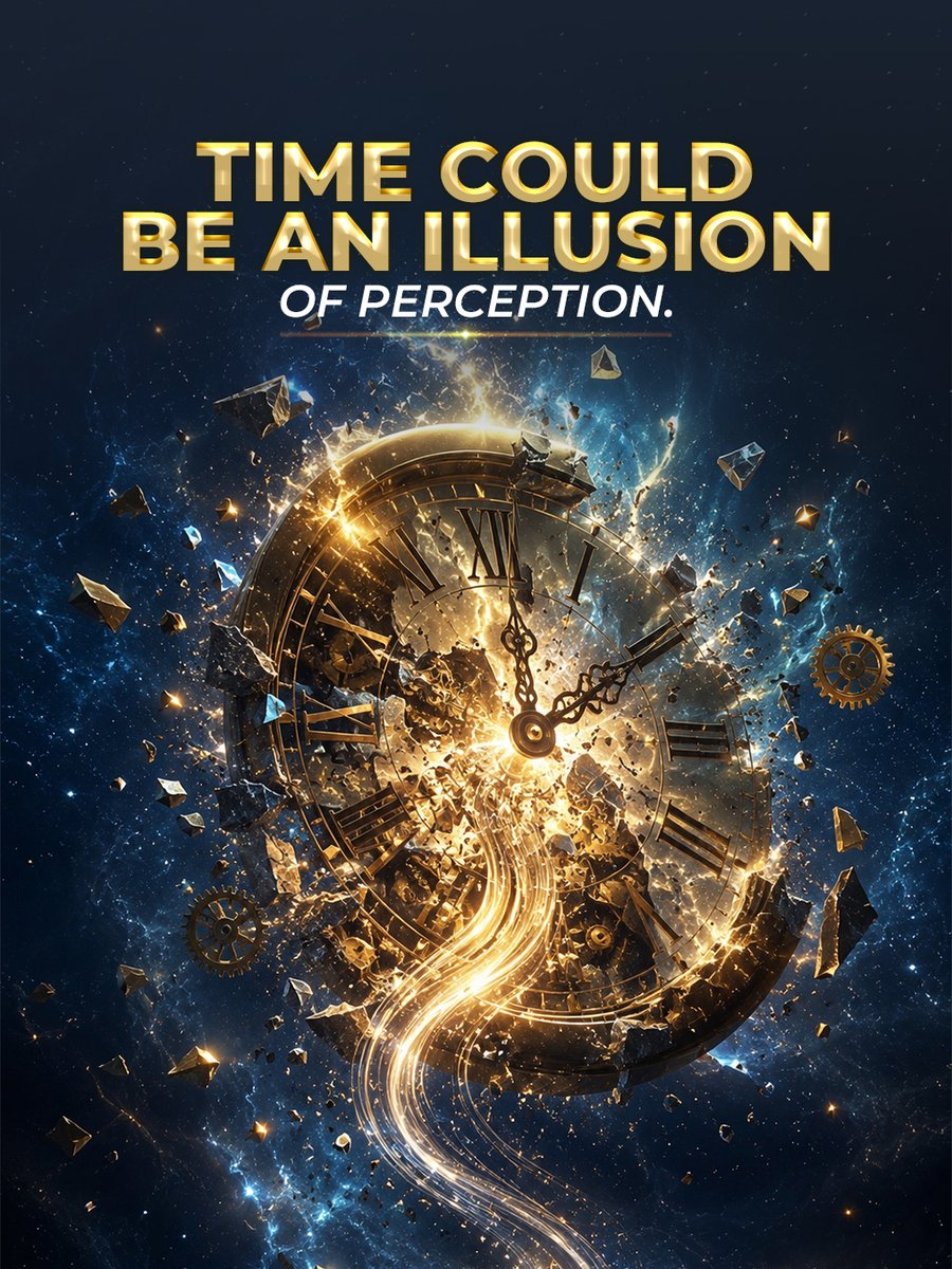 PhilipSyke78749's tweet photo. Time is not as fixed as it appears; it may only be a construct of #perception, held together by consciousness trying to make sense of change.

Step outside the #illusion.
https://t.co/i6KgjDVCmy

#Presence #LiveInTheNow #MindsetMatters #SpiritualFreedom #Consciousness #mustread https://t.co/FmqJt1whLH