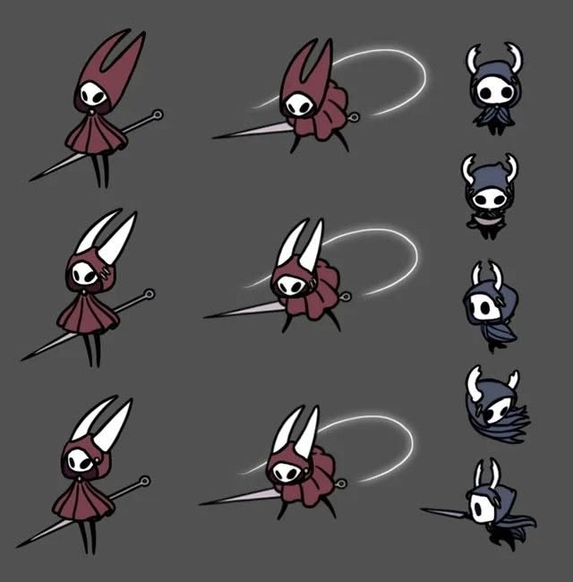 deskmatis's tweet photo. Hollow knight frames https://t.co/3ogv9o7JUC