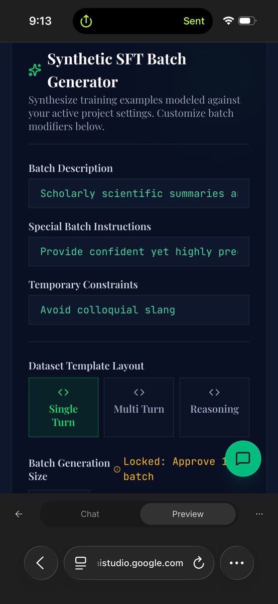 RealRoseGoblin's tweet photo. Introducing a web based,full stack Supervised Fine Tuning data set pipeline. This app creates customizable, high-quality, domain consistent training data sets for fine-tuning. With a document converter, a context aware QA agent and multiple format export with validator split, every example in the corpus is shaped with intention.  Try for free.  Sign up for my course and learn how to create and deploy the model you need.  @FeatherlessAI @nebiusai @huggingface @togethercompute @FireworksAI_HQ