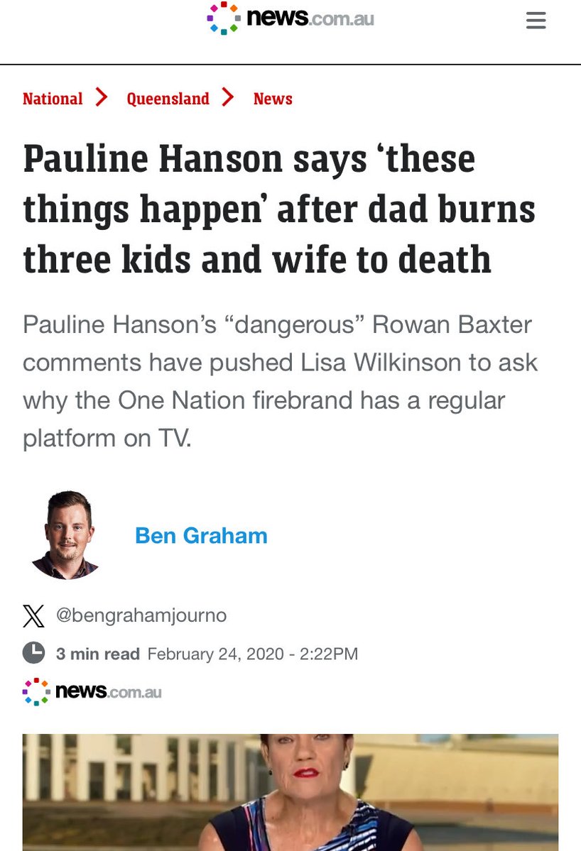 tiny_watermelon's tweet photo. Agree wholeheartedly with this. 

A violent man doused Hannah Clarke and their three children in petrol and set them alight. They died excruciating deaths. Hannah had left him, she did everything “right”.

Pauline Hanson: “these things happen”, “two-way street” #auspol https://t.co/wpAmJaTbjn