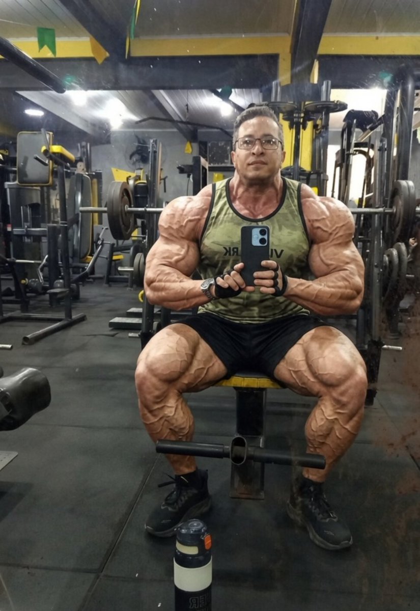 Henryl4qa's tweet photo. Brincando com o Grok #bodybuilder #muscle #grok #monster #fitness https://t.co/mlOJ1ekNjX
