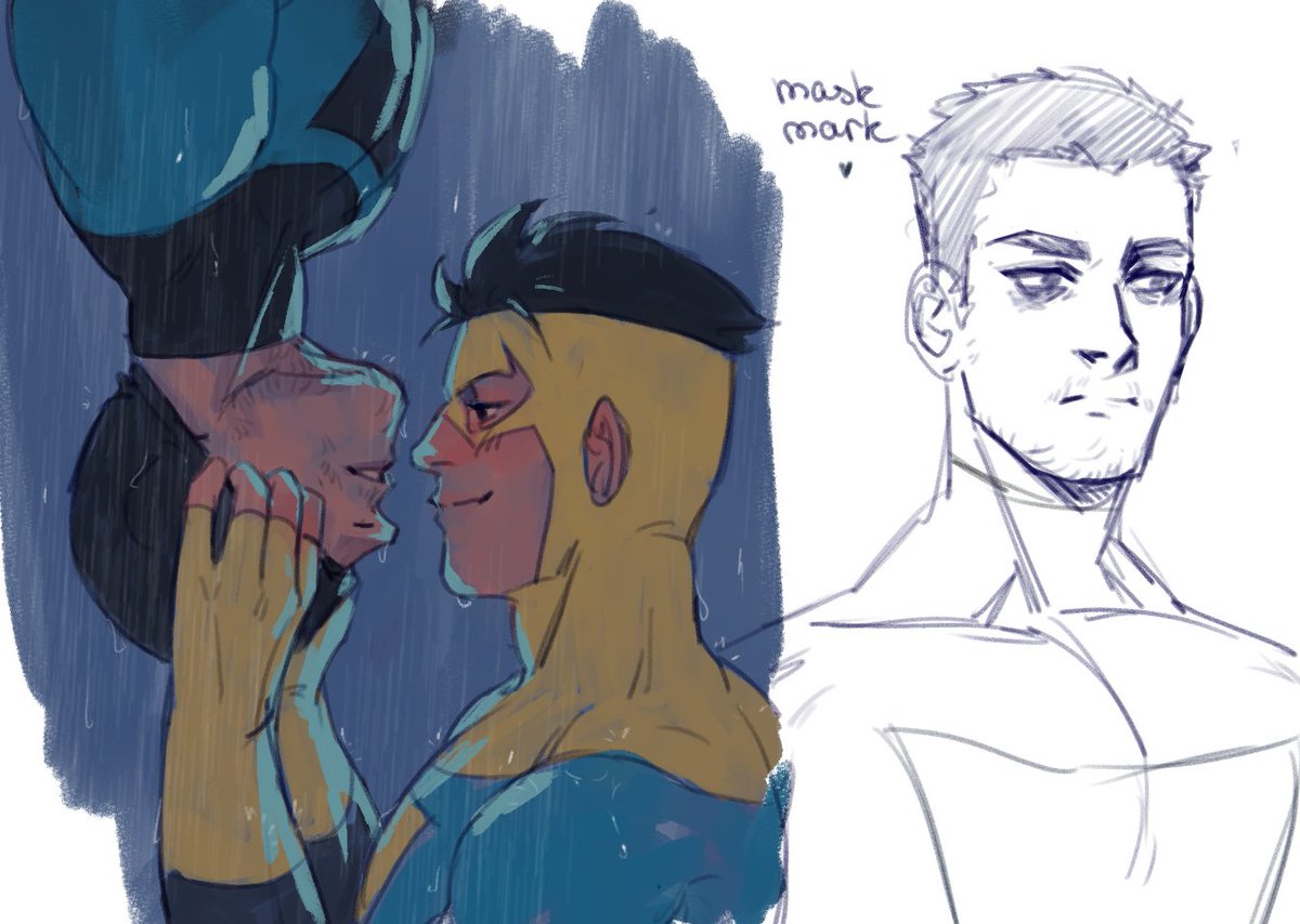 markcestvariant's tweet photo. #markcest spiderman kiss :p + my masked mark design https://t.co/IXIBe5tnBd