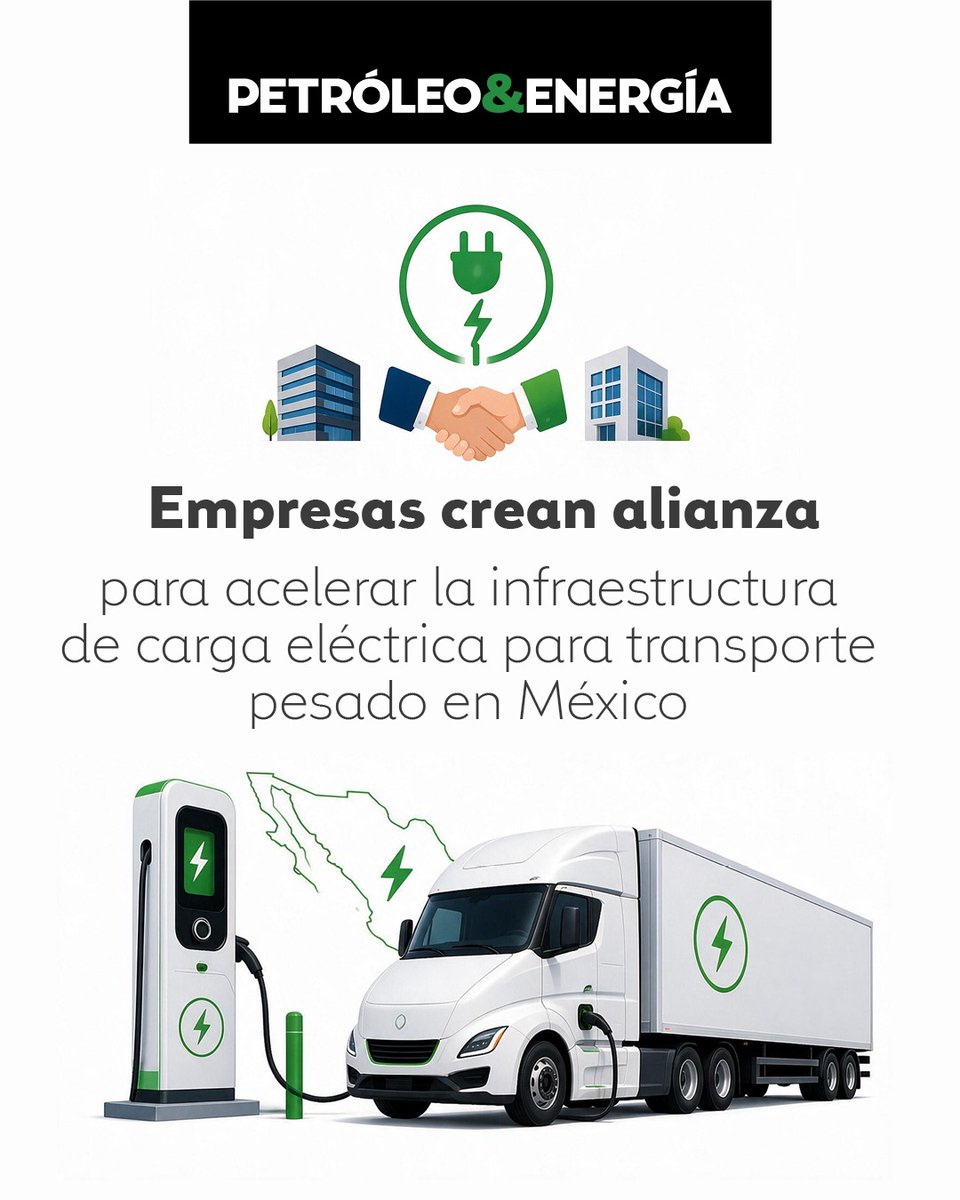 petroleoenergia's tweet photo. 🚗🍃La iniciativa, surgida del Playground de #Electromovilidad de Sostenibilidad Global y co-convocada por la Asociación Nacional de Transporte Privado (#ANTP), reúne a compañías como Grupo #Bimbo, #MercadoLibre, Coca-Cola #FEMSA, #Heineken México, #OXXO, #Alsea, #VEMO, #Siemens, OXXO Gas, #Volvo, #BYD Trucks, #ADO Mobility, entre otras empresas vinculadas a la #movilidad, la logística y la infraestructura energética...
Lee la nota completa aquí: https://t.co/i7MsZYWgCG