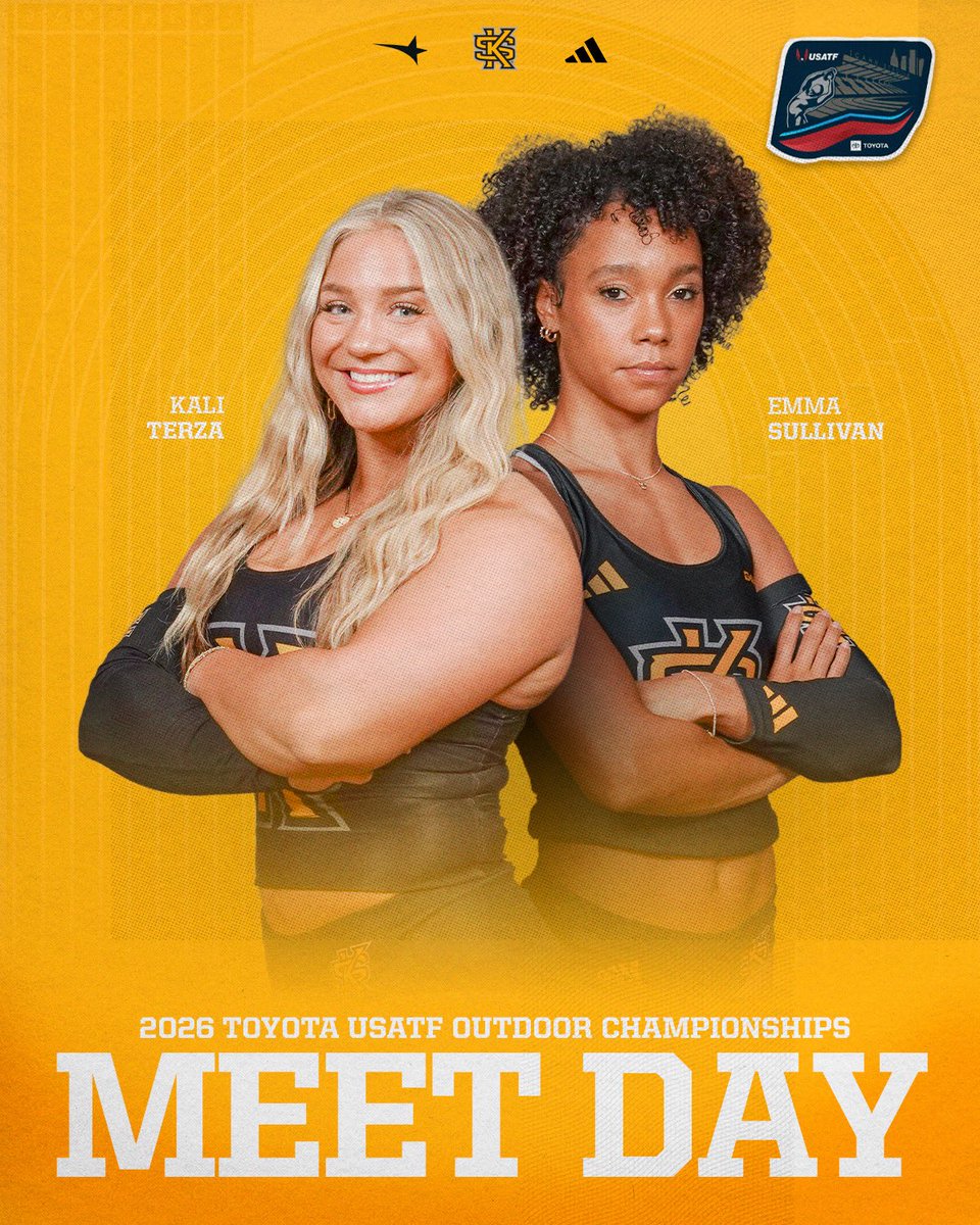 KSUOwlsTrackXC's tweet photo. Emma Sullivan and Kali Terza will compete tonight @usatf Outdoor Championships!
📊 https://t.co/JqpCUWzUCA
📹 https://t.co/m1QPxO7VB4
#HootyHoo | #ThinkBigger https://t.co/ofJqA17Xma