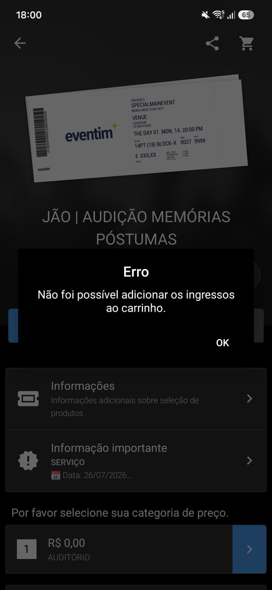 simoes235's tweet photo. EVENTIM eu te odeio!!!!

Não vou na audição do Jão pq esse aplicativo é um lixo https://t.co/xos34EXHaM