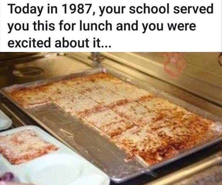 AdamStiebing's tweet photo. Mmmmm school Lunch on Pizza 🍕 and fries 🍟 day!?!? 

It just hit different… 😎😎 https://t.co/GJyPXOxDwq