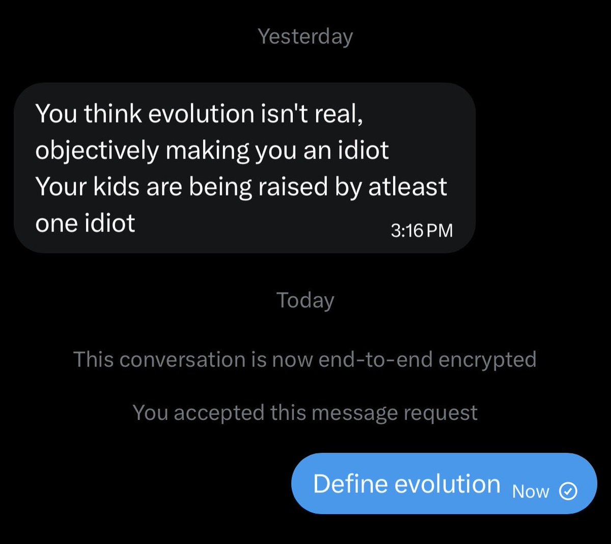 Darwin to Jesus tweet media