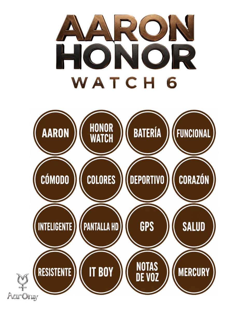 TEAMAARONLY's tweet photo. Ya llegamos 🏃🏻‍♀️ 

Usen las palabras de la tabla junto con la frase de hoy 🚨 

AARON HONOR WATCH 6

Codigo de Descuento: AEBWH6

#AaronMercury https://t.co/zl6tU8p0s6
