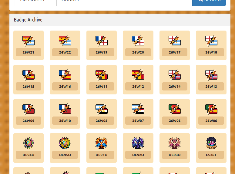 HabboHistoryCOM's tweet photo. Say hello to our newest feature: The Badge Archive!

https://t.co/uEQP7Qxgr7

We’ve tried to make searching as easy as possible using auto-fill. You can type in your own language, as all nine current Habbo languages are supported! #Habbo https://t.co/nprkMdlbeS