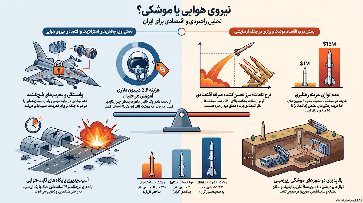 REZA_ALIPOUR1's tweet photo. آیا طهرانی مقدم و حاجی‌زاده اشتباه میکردند؟
  انالیز سیاسی - اقتصادی ایده تمرکز بر نیروی موشکی به جای نیروی هوایی برای ایران
1/3 https://t.co/XARGKcugfH