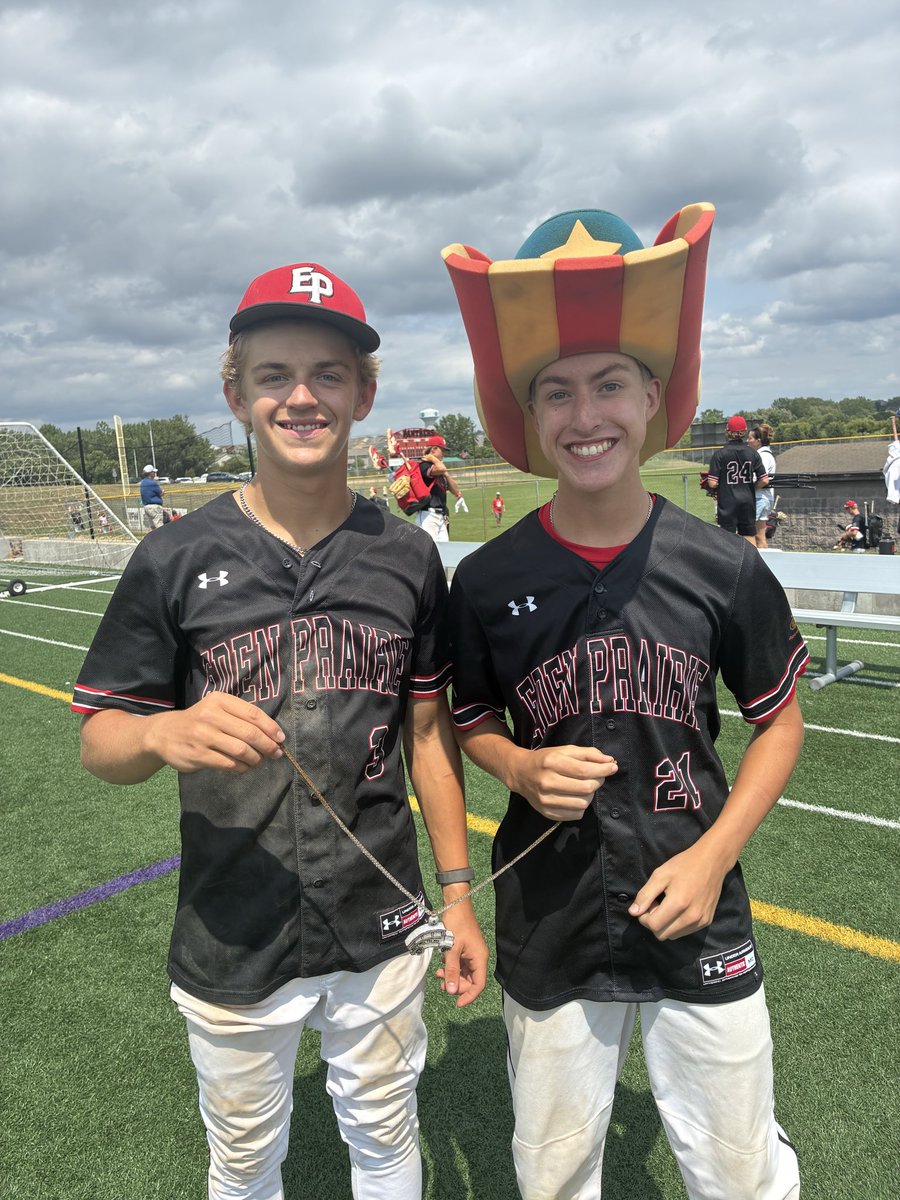 _EPBC's tweet photo. EAGLES WIN (Final: 6-5)‼️Mason Hemmesch  💣 to tie it in the 5th! Landon McGillan with a huge AB to set the table for the go ahead RBI by Matthew Sarno. Get to play another one tonight at 6:00pm at Lakeville North High School! https://t.co/6uNT9FTLhI