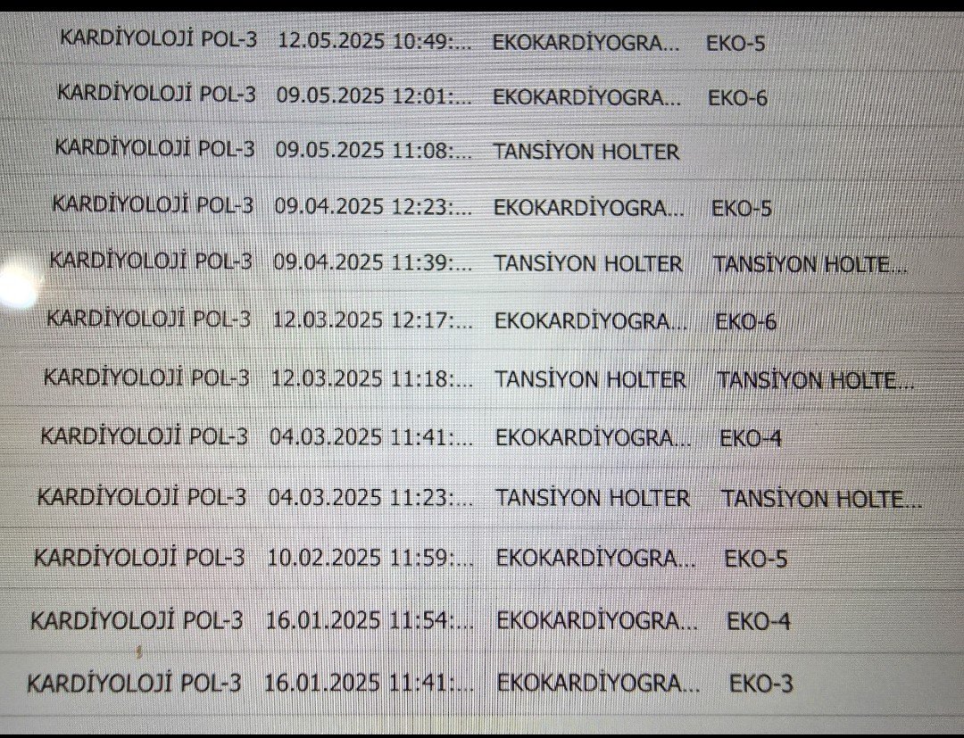 Mcht_Dr's tweet photo. Yılda 8 kalp ultrasonu, 4 tansiyon holter... Hastanın durumu ağır zannediyorsunuz ama sadece harika sağlık hizmetini yansıtan bir kare :) Hastamıza Allah şifa versin.. https://t.co/XdtitugLER
