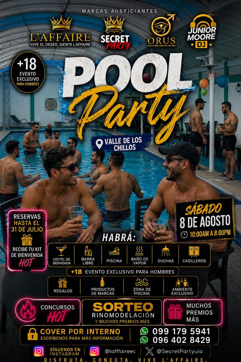 SecretPartyuio's tweet photo. 🔥SixtyNine se una a nuestra familia, tenemos 3 pases de cortesía que sortearemos, tambien recibiran beneficios exclusivos el dia del evento
@LaffaireEc @BearHunter2023 @RivadMabel69 @Durangofi219 @actuio27  @SaunaIslaQuito @Whatsapp_gay @ecuadorgayporno https://t.co/oAEXkH2Jj8