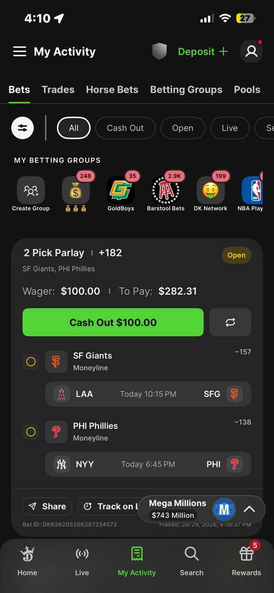 6GSZN's tweet photo. Here another 2 slips I have placed as well 

#baseball #GAMBLINGX #gambling https://t.co/bPMRCMgUcX