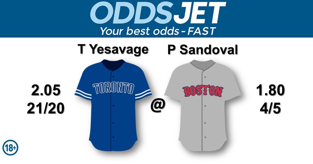 oddsjet's tweet photo. #MLB,

#Baseball, 

#MLBTwitter,

#WantItAll, #Jays, #Lightsupletsgo, #BlueJays50, #BlueJays, vs. #RedSox, #DirtyWater, #RedSoxNation, #BostonRedSox, Get your best odds - fast at Oddsjet https://t.co/XfAY8lvK02