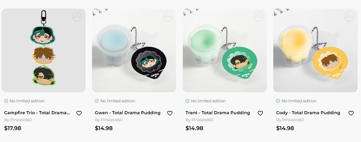 totaldramalvr's tweet photo. Just dropped some more ACGGOODS products on my store! #tdtwt #totaldrama #gwent #gwody #trody #gwentody #heathertotaldrama https://t.co/Rvzib4mGvA https://t.co/ccgX3xuZqZ