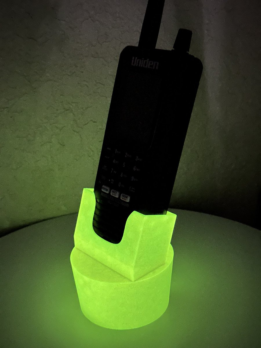 QuirkyQRP's tweet photo. Car cupholder radio mount for Uniden BCD436HP handheld scanner. Available in a wide variety of color options including several glow in the dark variants. 

https://t.co/jsjrwLqRxl

#uniden #hamradio #amateurradio #scannerradio #unidenscanner #radiostuff #policescanner https://t.co/gOKqD9br7D