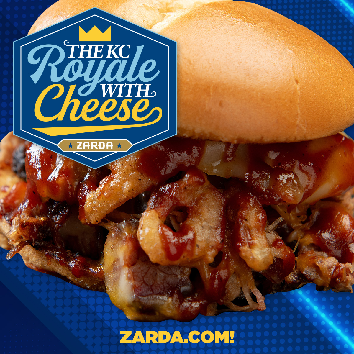 ZardaBBQ's tweet photo. Stop by either Zarda location this weekend and try the ultimate game-day BBQ sandwich – The KC Royale with Cheese! Even better - every sandwich supports
@BBBSKC

Learn more at https://t.co/e0KRXgJLX0

#zarda #zardabbq #kcbbq #royalewithcheese #bbbskc https://t.co/50mgbodIBl