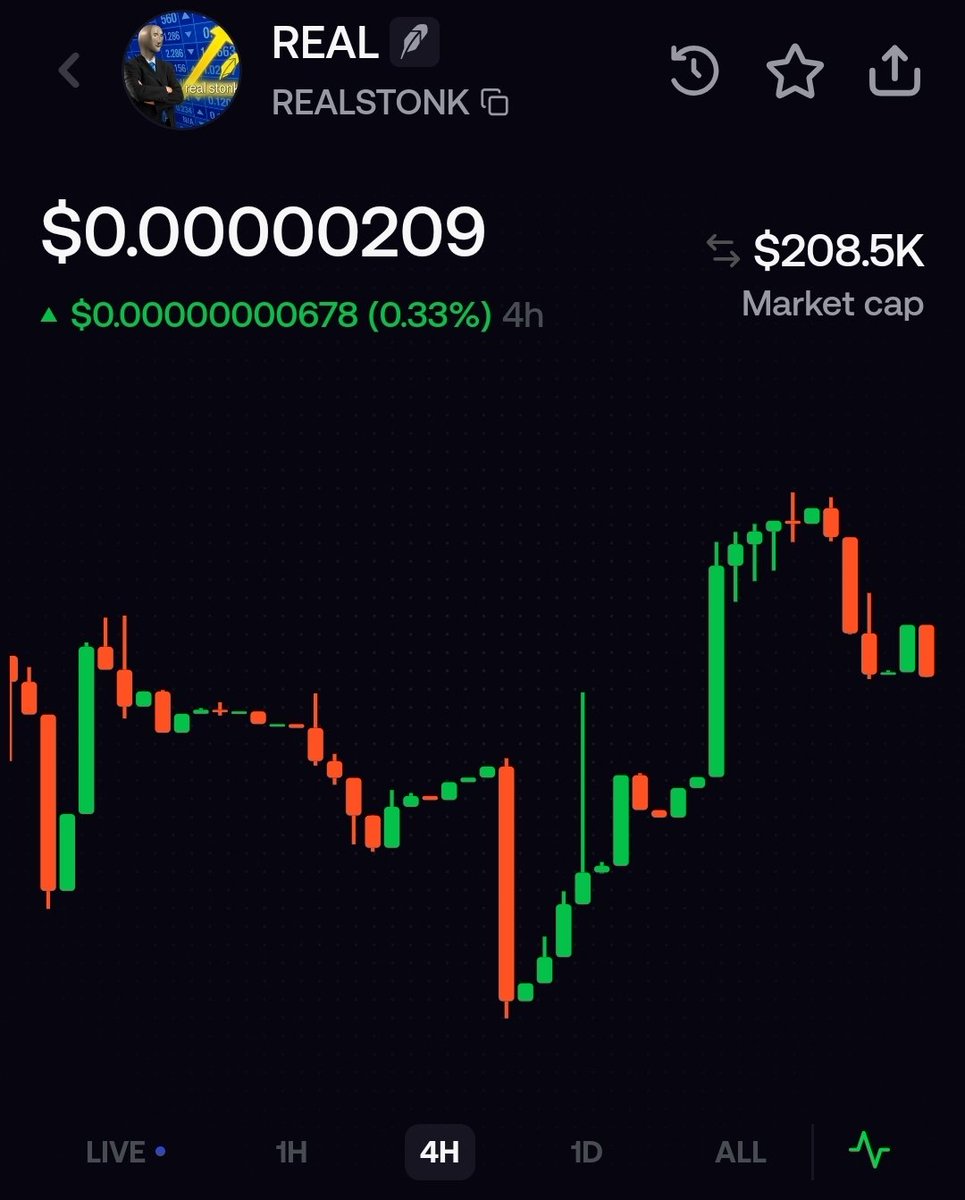 NightcoreR96396's tweet photo. #REALSTONK Best time to buys 💰
You will see 🚀🚀
0x237c79c93c3eb8c61a2a2a7465a851b0381b8ba3

#pumpfun  #memecoin #pump #next100x https://t.co/5GVvqdWTsx