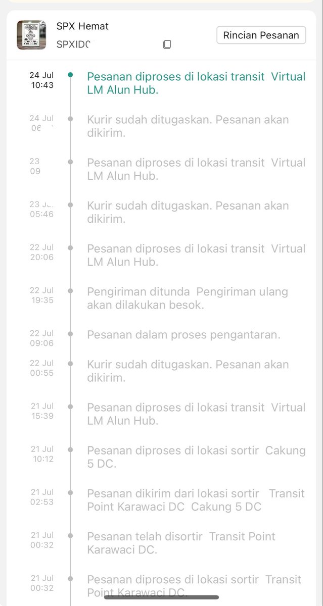 ptrddv's tweet photo. @ShopeeID gini aja terus, nanya ke cs cuma di suruh nunggu. https://t.co/x3licbBrgP