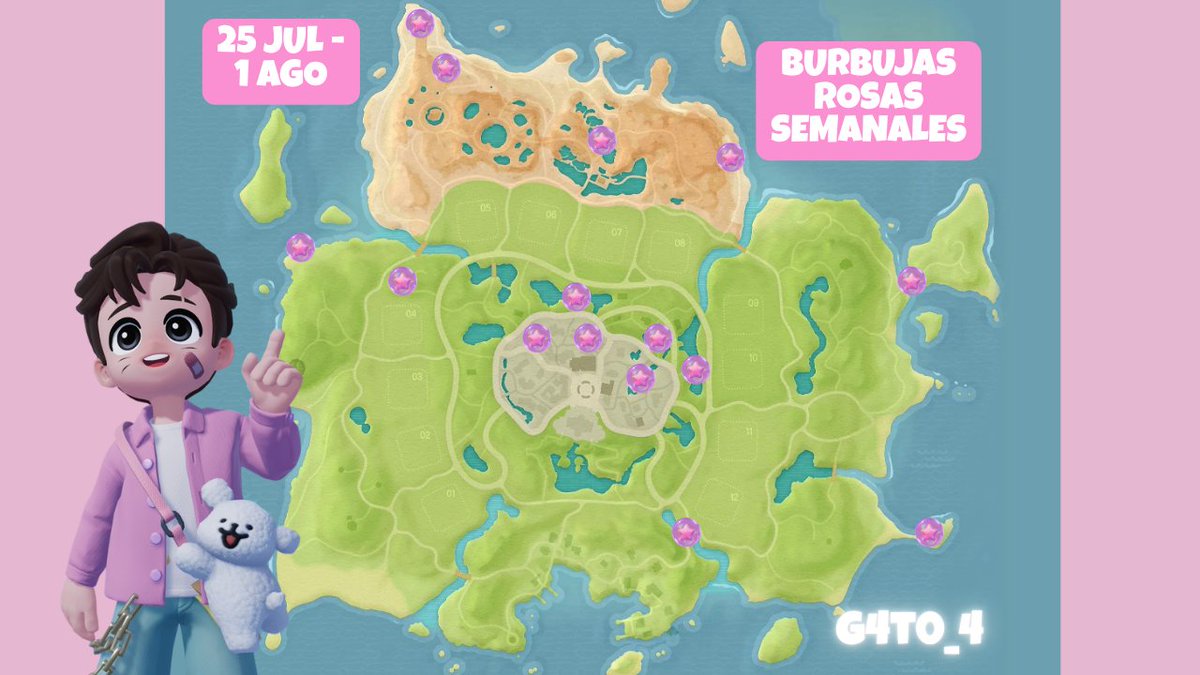 g4t0_4's tweet photo. 🫧 UBICACIÓN BURBUJAS ROSAS 🫧
📅 FECHA: 25 DE JULIO A 1 DE AGOSTO.

#heartopia #bubblepink #burbujas https://t.co/uJzF4DSSrz
