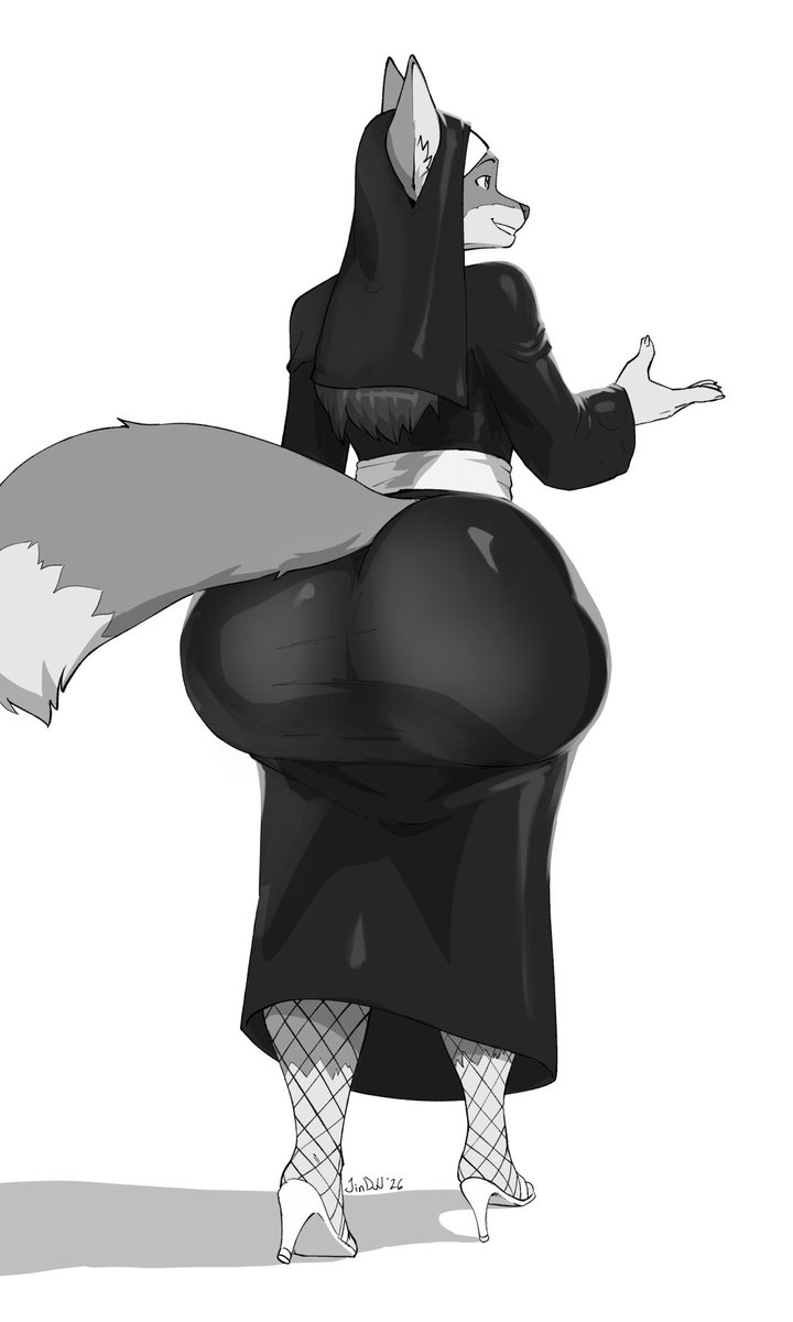 jindwulf's tweet photo. Blessed Edith. That habit is so stretched. https://t.co/f4DK815GJx