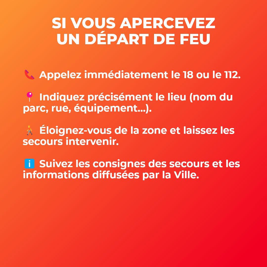 AzzazNadege's tweet photo. 🔥 🚨 Avec la sécheresse qui touchent notre territoire depuis plusieurs semaines, le risque de départ de feu est élevé même en milieu urbain.

Parcs, jardins, talus ou espaces verts : agir pour éviter les départs de feu en adoptant les bons réflexes.
https://t.co/mnSn0IrSDK https://t.co/KllSkHZbZC